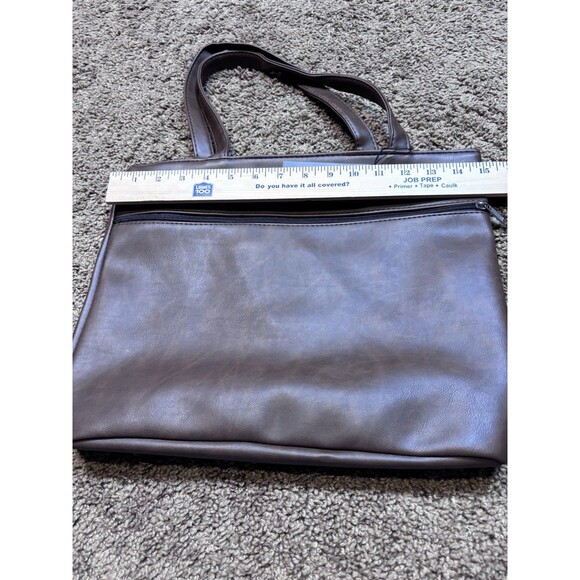 Women's Handbag Satchel Purse Zip Detail One Size CHUNS Brown NWT - Picture 6 of 7